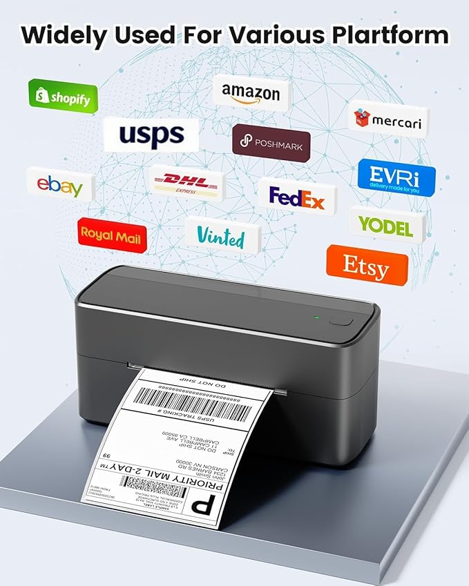 Phomemo Bluetooth Shipping Label Printer, 241BT 4X6 Wireless Thermal Printer - Image 5
