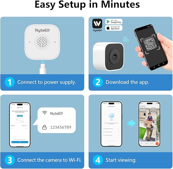3MP Window Cameras for Home Security, Security Camera, 2K Full Color Night - Image 7