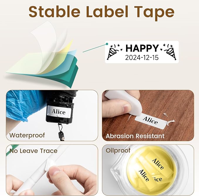 Phomemo Label Maker, D30 Bluetooth Mini Label Maker Machine, Small Portable - Image 7