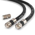 G-PLUG 100FT RG6 Coaxial Cable Connectors Set- High-Speed Internet, Broadband by G-PLUG