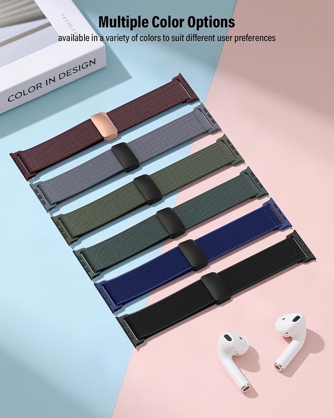 Stretchy Band Compatible with Apple Watch Bands 40mm 38mm 41mm 42mm 44mm 45mm - Image 8