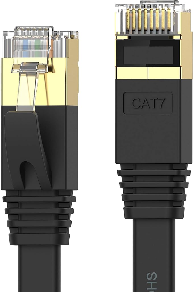 Cat 7 Ethernet Cable 25 ft High Speed 10Gbps 600MHz, Shielded Ethernet Cord by Senetem