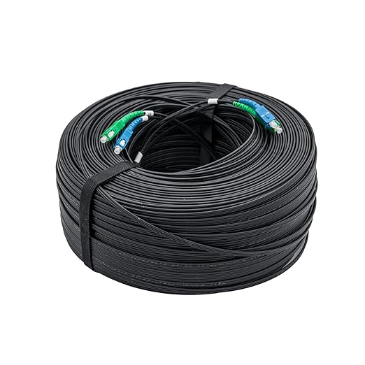 10Gtek FTTH Cable Single Fiber Indoor/Outdoor Optical Fiber Drop Cable by 10Gtek
