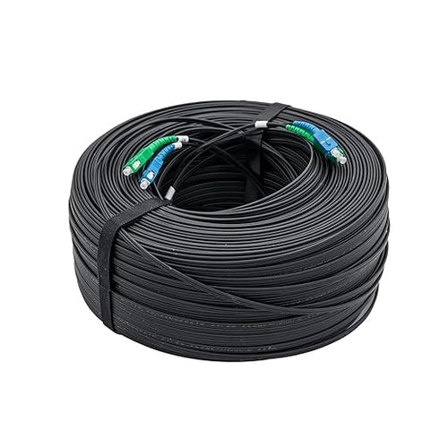 10Gtek FTTH Cable Single Fiber Indoor/Outdoor Optical Fiber Drop Cable by 10Gtek
