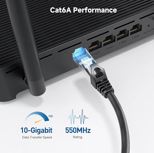 Cable Matters 10Gbps 10-Pack Snagless Short Shielded Cat 6A Ethernet Cable - 3ft - Image 3
