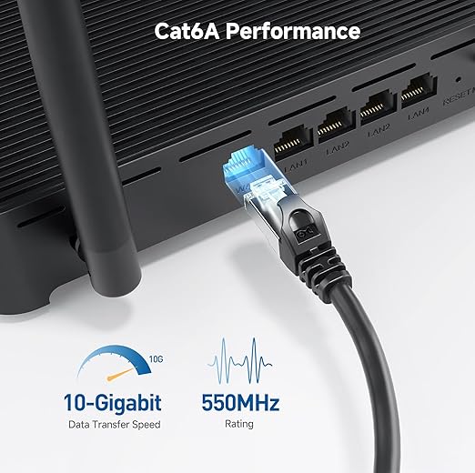 Cable Matters 10Gbps 10-Pack Snagless Shielded Cat 6A Ethernet Cable - 10ft - Image 3
