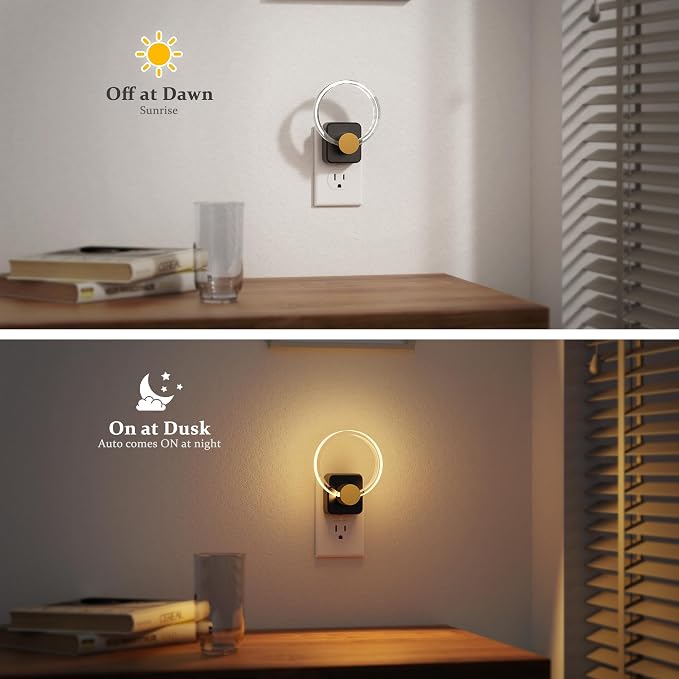 JandCase Night Light, Night Lights Plug into Wall, Dimmable Nightlight - Image 2