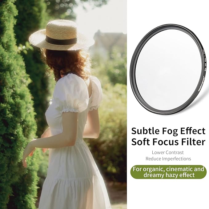 Walking Way 77MM White Pro Mist Diffusion Lens Filter, Dreamy Fog & Soft Glow - Image 2