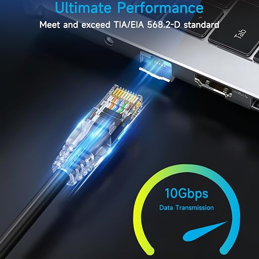 Cat6 Ethernet Patch Cable 1 ft, Cat6 Patch Cable - Image 2