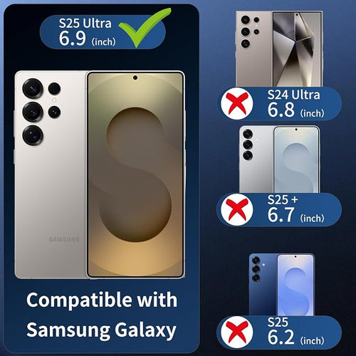 3 Pack Camera Lens Protector for Samsung Galaxy S25 Ultra, Tempered Glass - Image 2