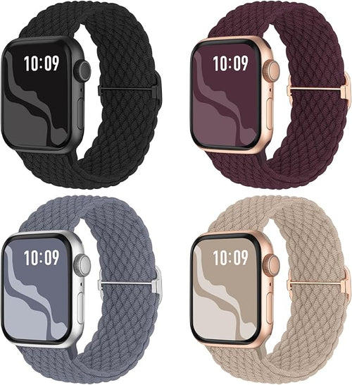 4 Pack Braided Stretchy Bands Compatible by Suitisbest
