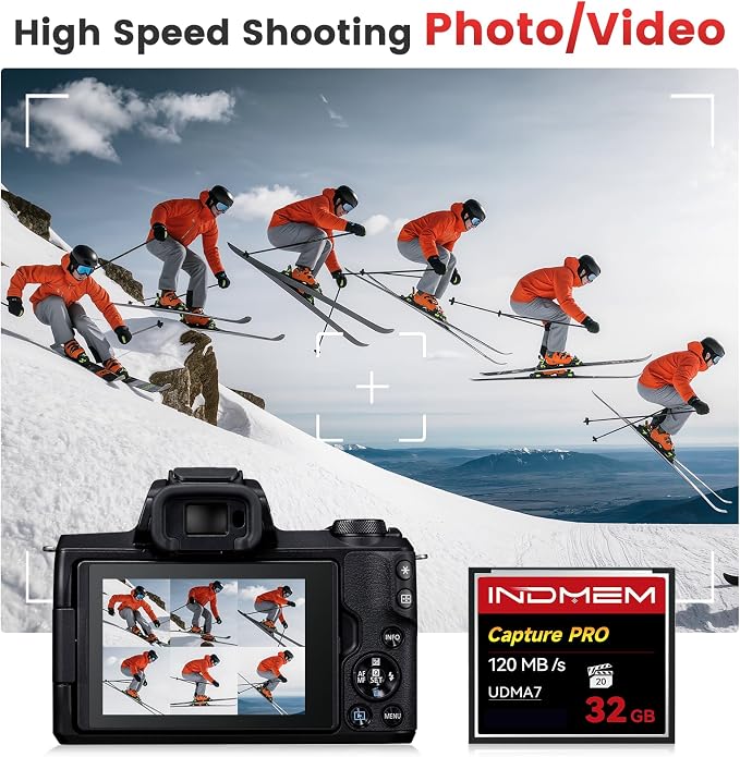 CF Card 32GB, CF Memory Card High Speed UDMA Camera Cards Designed - Image 2