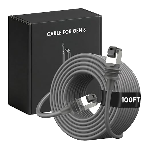 Molltto 100FT Starlink Gen 3 Cable, Starlink Mini Ethernet Cable | Outdoor Cat6 by Unknown
