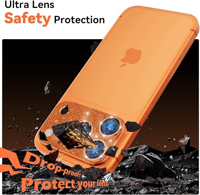 imluckies Compatible with iPhone 17 Pro Max Camera Lens Protector Bling - Image 5