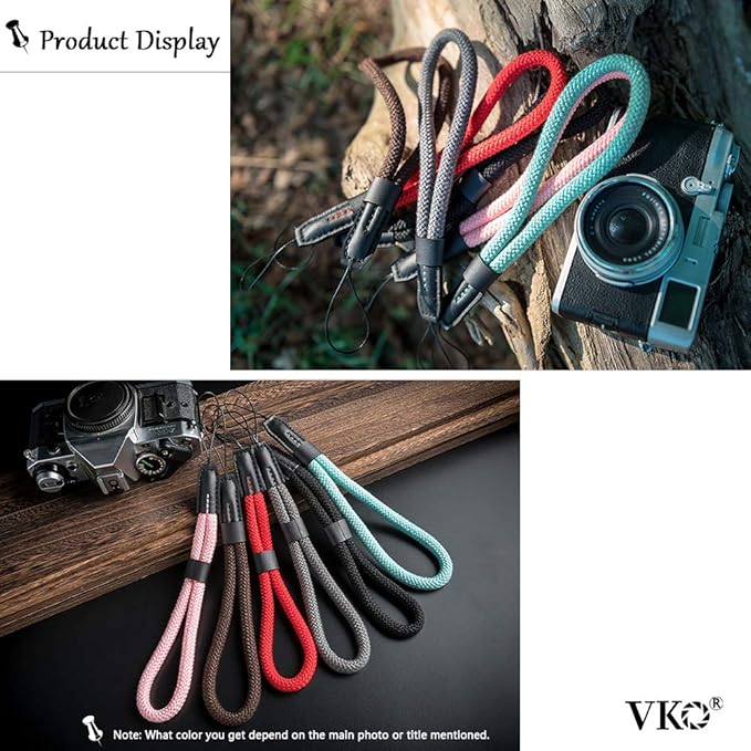 VKO Soft Camera Wrist Strap, Rope Hand Strap - Image 4