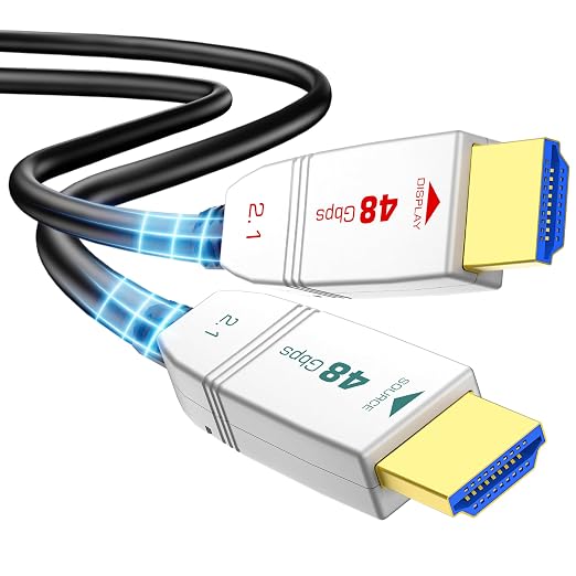 8K Fiber Optic HDMI Cable 65FT, 48Gbps Ultra High Speed HDMI 2.1 Cable by FeizLink