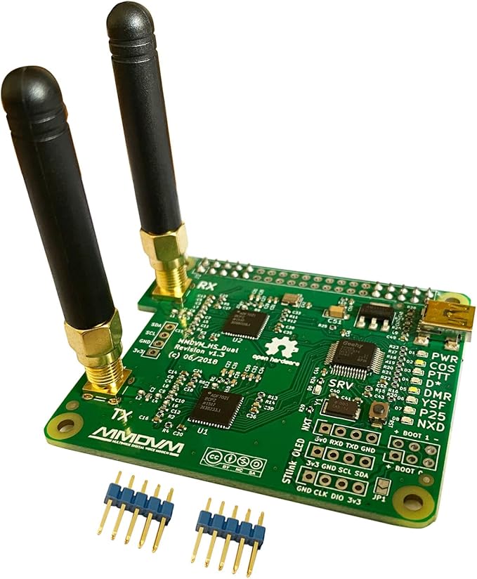 MMDVM Duplex Hotspot Module Dual Hat V1.5.2 Support P25 DMR YSF NXDN DMR Slot 1 - Image 5