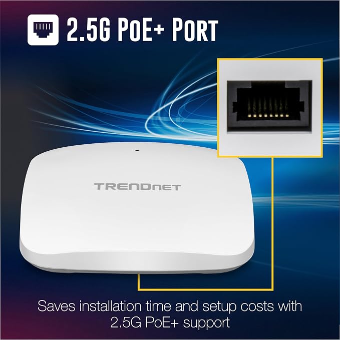 TRENDnet AX3000 Dual Band WiFi 6 PoE+ Access Point, TEW-923DAP, 1 x 2.5GBASE-T - Image 5