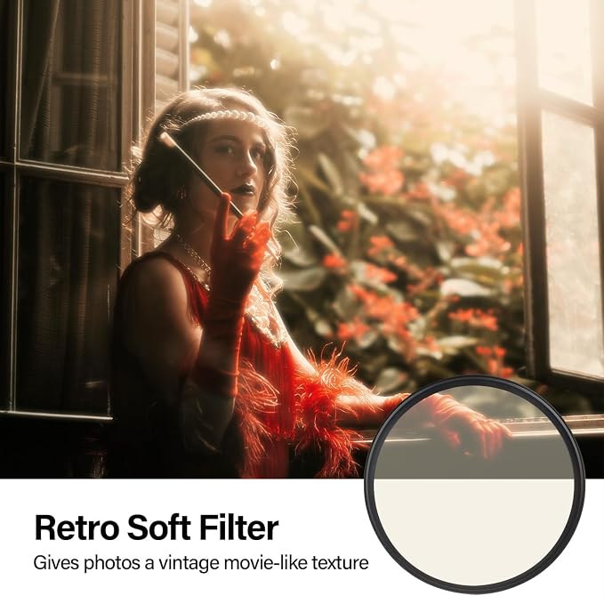 WalkingWay 39mm Retro Soft Filter Vintage Pro-Mist Warm Diffusion Lens Filter - Image 3
