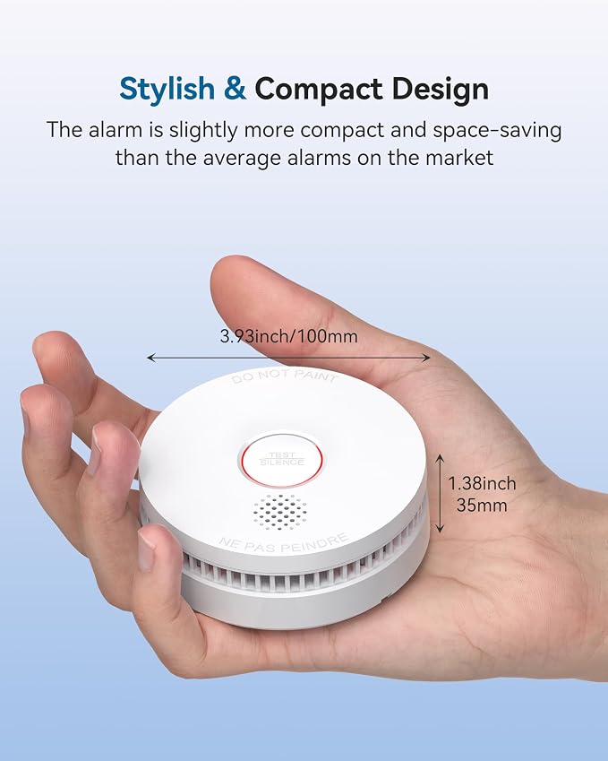 SITERWELL Smoke Detector, 10 Year Product Life Fire Alarm - Image 8