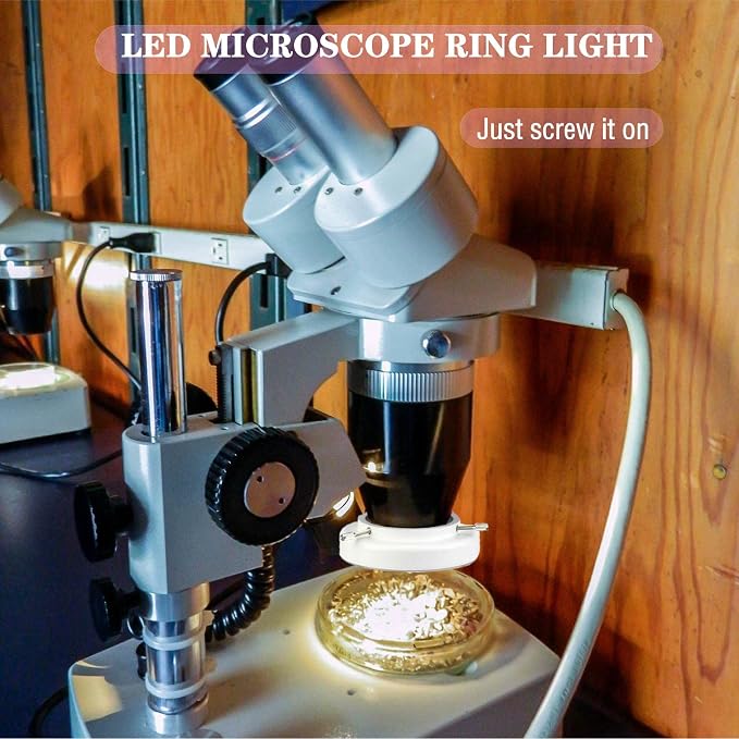TreochtFUN Microscope Light Led Ring Illuminator, Microscope Lighting - Image 7
