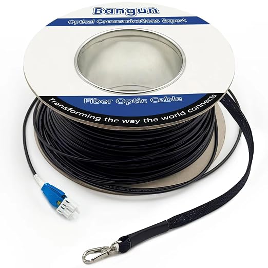 300ft Uniboot LC to LC Outdoor Armored Fiber Patch Cable by Bangun