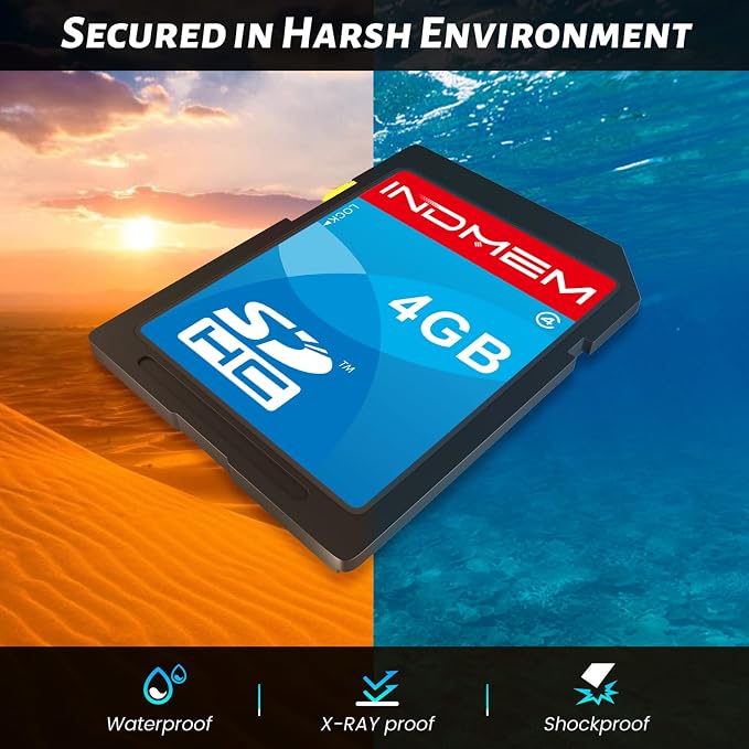 SD Card 4GB 3 Pack, Class 4 Flash SDHC Memory Cards MLC Stanard Secure Digital - Image 2