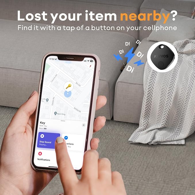 ATUVOS Air Tracker Tags-3 Pack, Keys Finder and Item Locator Track Your Keys - Image 3