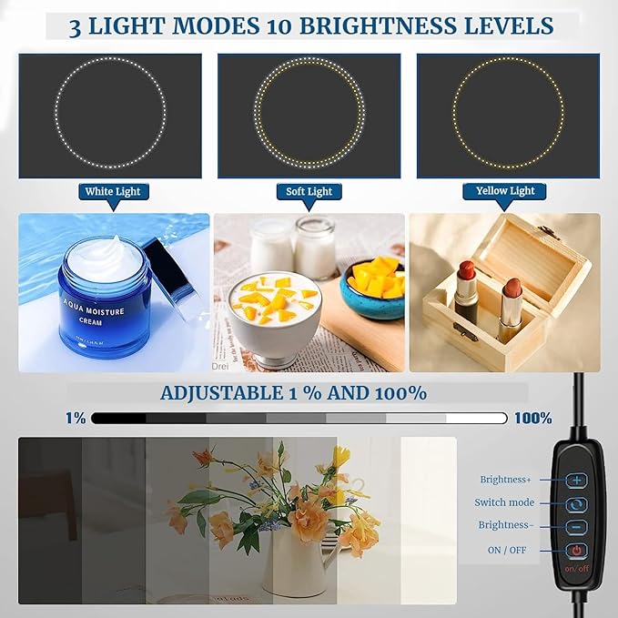 Portable Photo Studio Light Box, PULUZ 16"x16" Professional Dimmable Shooting - Image 5