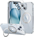 toushion 3 in 1 for iPhone 15 Case Stand |Build in Kickstand, Screen Protector by Unknown