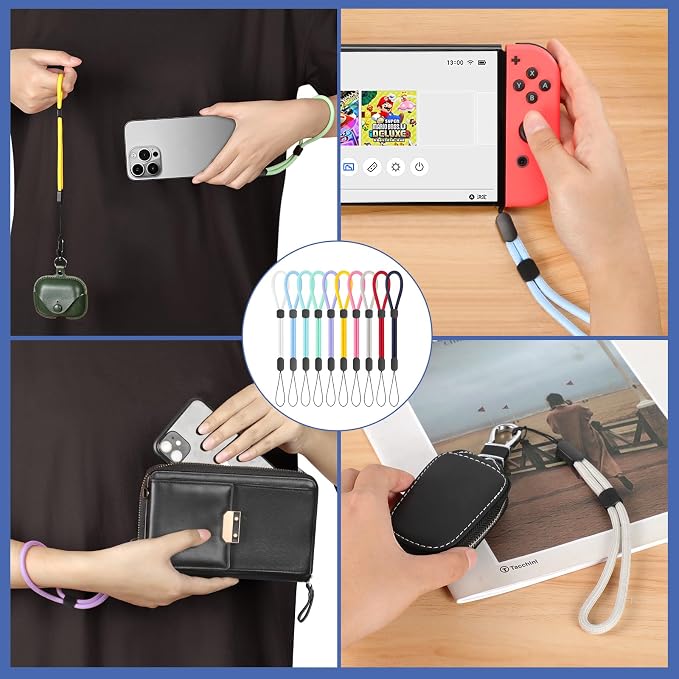 FrgKbTm Hand Wrist Strap Lanyard, Adjustable Nylon Colorful - Image 6