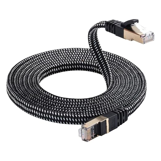 DanYee Cat 8 Ethernet Cable, Nylon Braided 50ft CAT8 High Speed Professional - Image 5