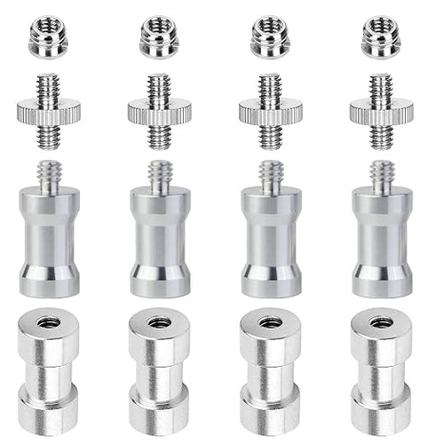 16PCS Camera Screws Mount Set 1/4 Inch and 3/8 Inch Threaded Converter Screws by Homeet