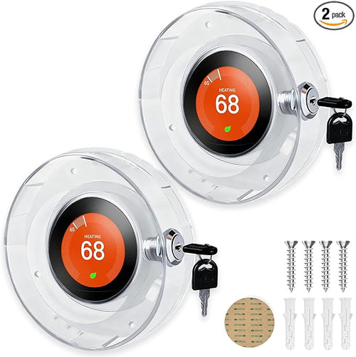 2 PC Round Baby Safety Thermostat Lock Case by Lifeneedssparkstofly