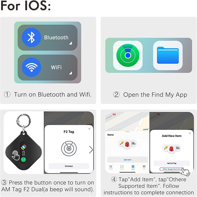 Dual System Bluetooth Tracker for iOS or Android-2 Packs, Compatible - Image 5