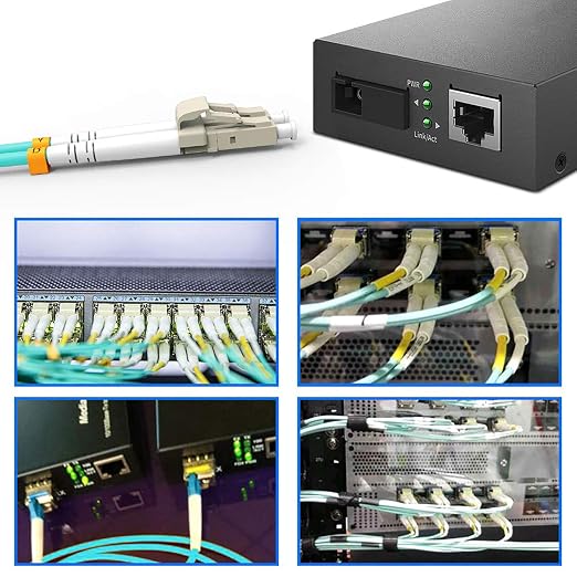 LC to LC Fiber Patch Cable, 10G OM3 Multimode Duplex Fiber Jumper Optical - Image 7
