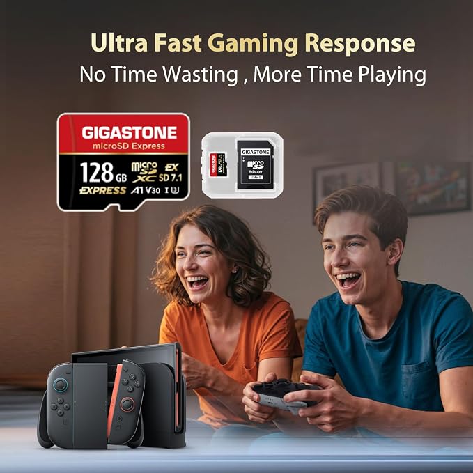 【Designed for Switch 2】 GIGASTONE 128GB microSD Express R/W 880/500MB/s SDXC - Image 3