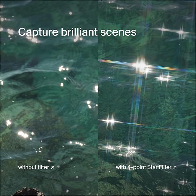 Urth 43mm 3-in-1 Star Lens Filter Kit — 4, 8 Point Starburst Effects - Image 5