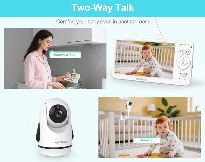 HelloBaby 6” Video Baby Monitor - Image 4