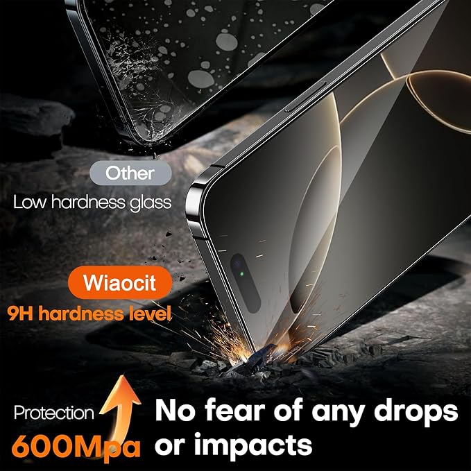 Wiaocit 3 Pack Tempered Glass Screen Protector - Image 3