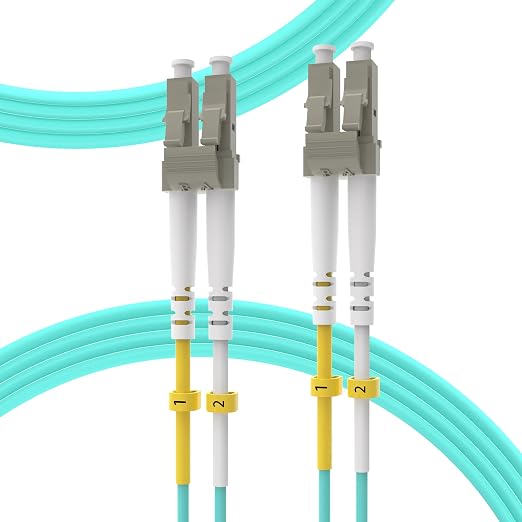 KeepFly Fiber- OM4 LC to LC Fiber Patch Cable 2M/7ft, 40G/100Gb 50/125μm by KeepFlyFiber