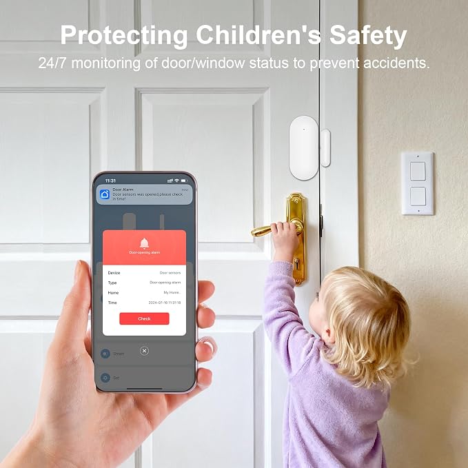 Wireless Home Security System, 4.3in Touch Screen Alarm System, 21Piece WiFi/4G - Image 2