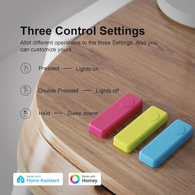 THIRDREALITY ZigBee Smart Button Red, 3-Way Remote Control, Require Zigbee hub - Image 2