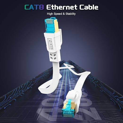 AOPOCKAN TECH Cat 8 Ethernet Cable 6 FT, Heavy Duty High Speed 40Gbps 2000Mhz - Image 3