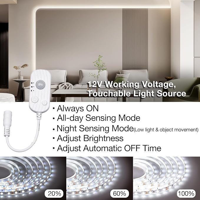 40FT White LED Strip Lights - Image 2