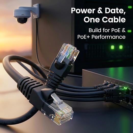 GEARit Cat 6 Ethernet Patch Cables 0.5 ft Black, High Speed 24AWG 10Gbps RJ45 - Image 7