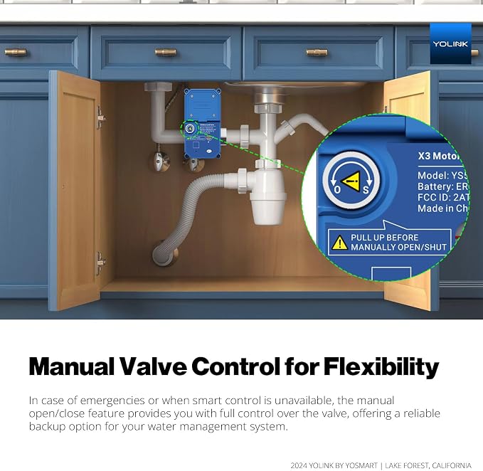 NSF Certified YoLink X3 Smart 1/2" Motorized Stainless Steel Ball Valve - Image 9
