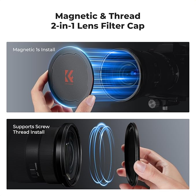 K&F CONCEPT Magnetic 62mm Circular Polarizers Filter - Image 6