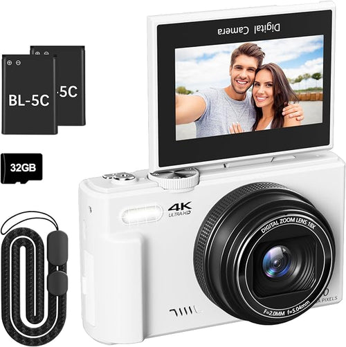4K Digital Camera for Photography, 64MP Vlogging Camera for YouTube by TaketheCameraTaketheWorld