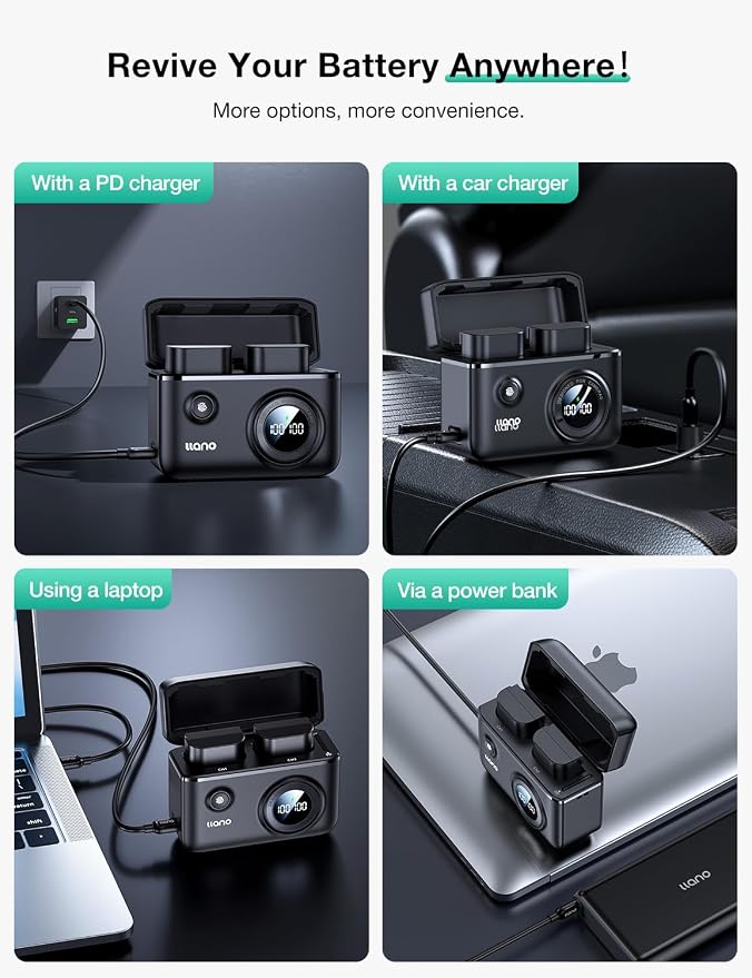 llano LP-E6NH LP-E6P Camera Battery 18W Fast Dual USB C Charger, Compatible - Image 8